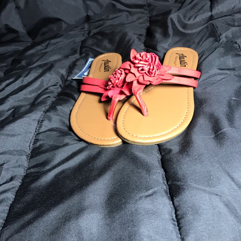 red sandals